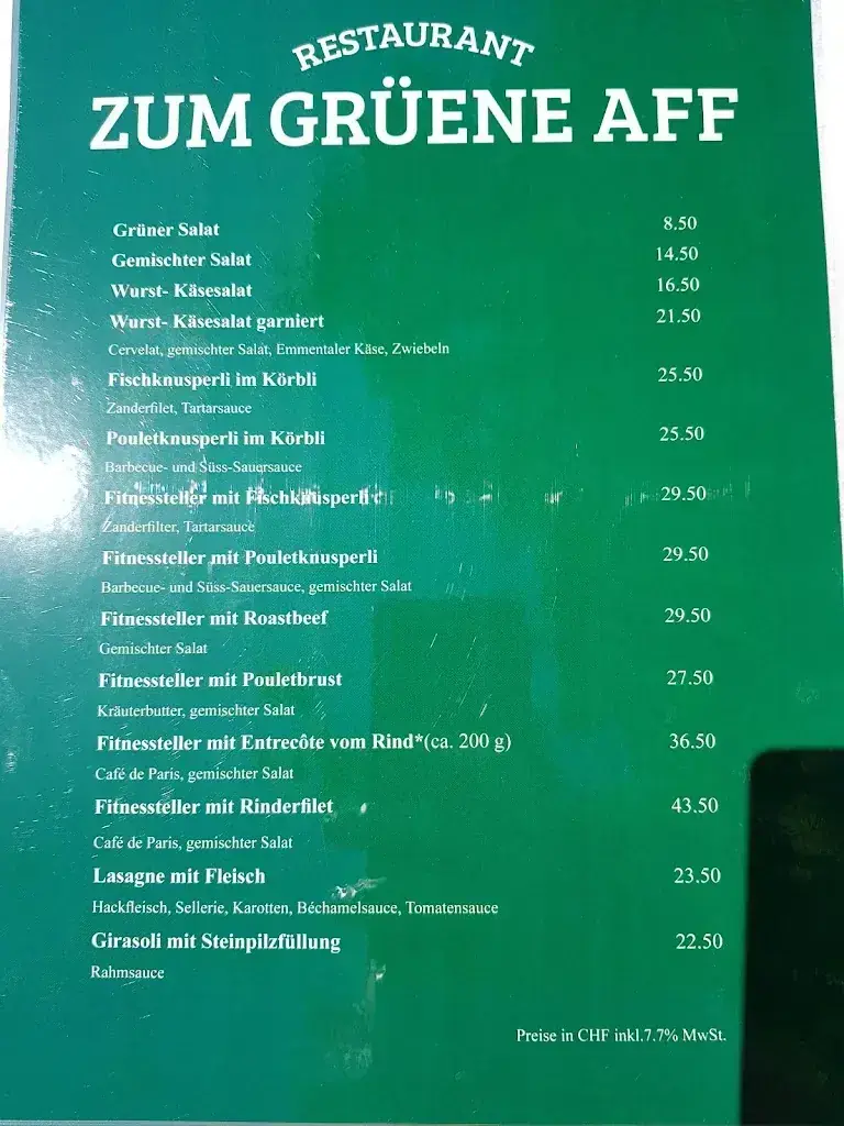 Restaurant Zum Grüene Aff Restaurant in Selzach