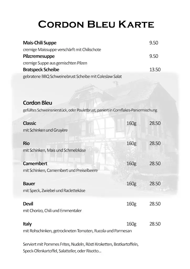 Schwendi restaurant in Graben