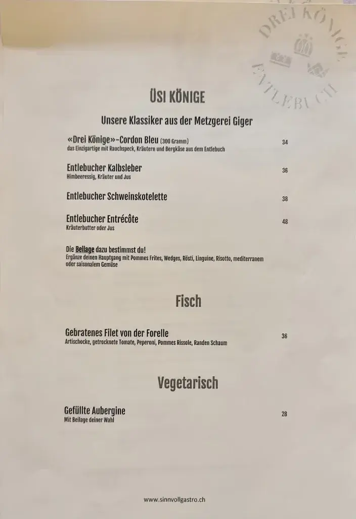 Menu_Landgasthof Drei Könige Entlebuch_Entlebuch_image_4