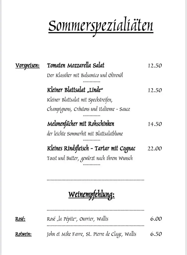 Menü_Landgasthaus Linde_Doppleschwand_Bild_3