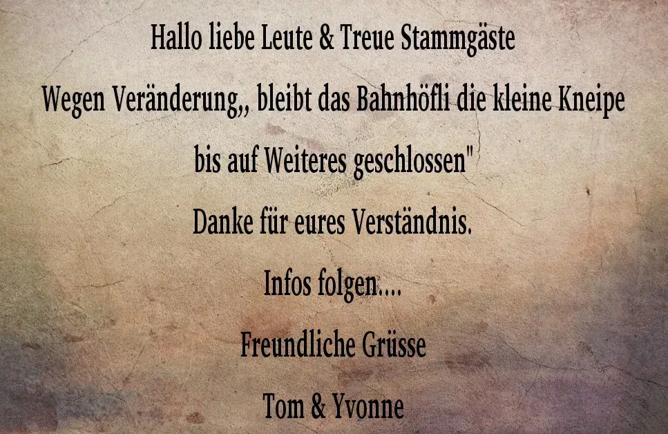 Bahnhöfli Wolhusen die kleine Kneipe ristorante a Wolhusen