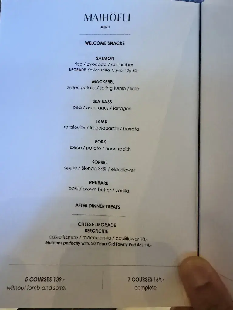 Restaurant Maihöfli » Fleisch | Vegan | Fisch | Vegetarisch restaurant à Luzern