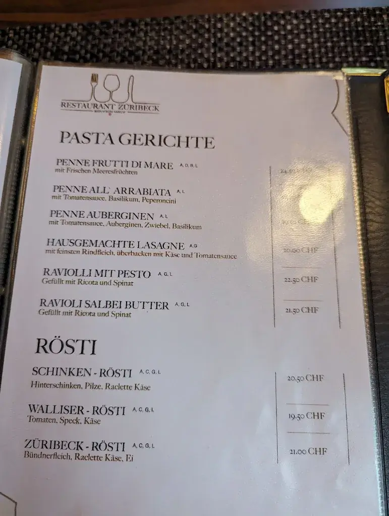 Menu_Restaurant Züribeck_Reinach_image_2
