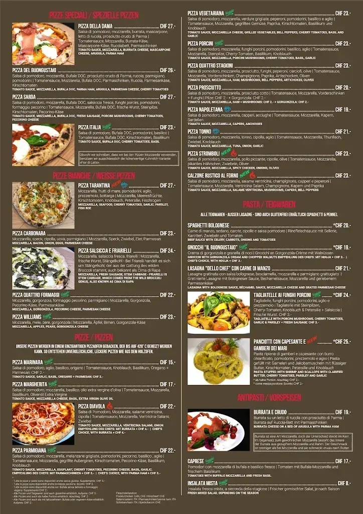 Menu_IL BUONGUSTAIO_Interlaken_image_1