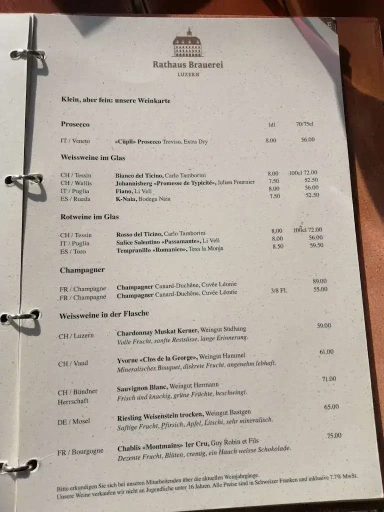 Menu_Rathaus Brauerei_Luzern_imagen_3