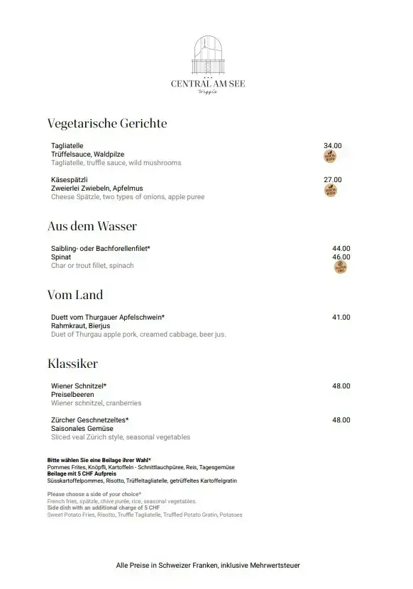 Menu_Central am See_Weggis_image_2