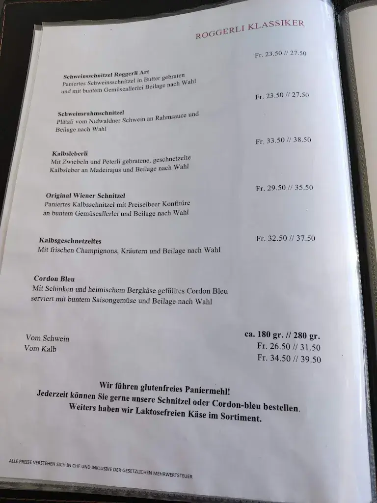 Menu_Restaurant & Hotel Roggerli_Hergiswil_image_4