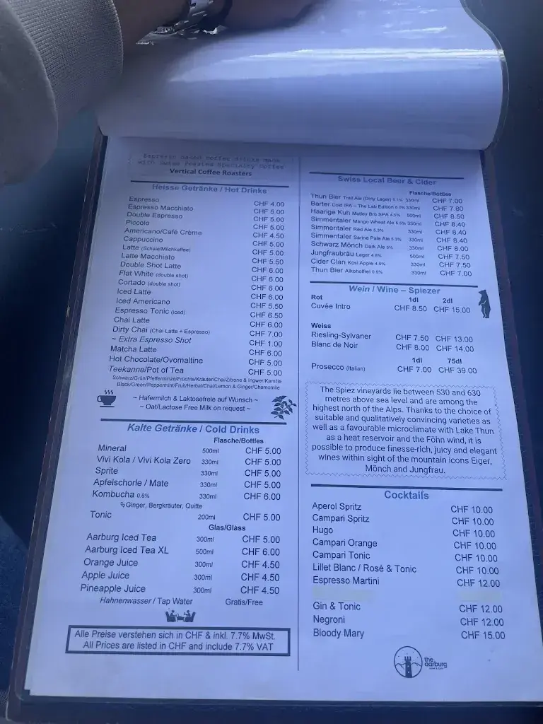 Menu_The Aarburg Hotel & Cafe_Unterseen bei Interlaken_image_2