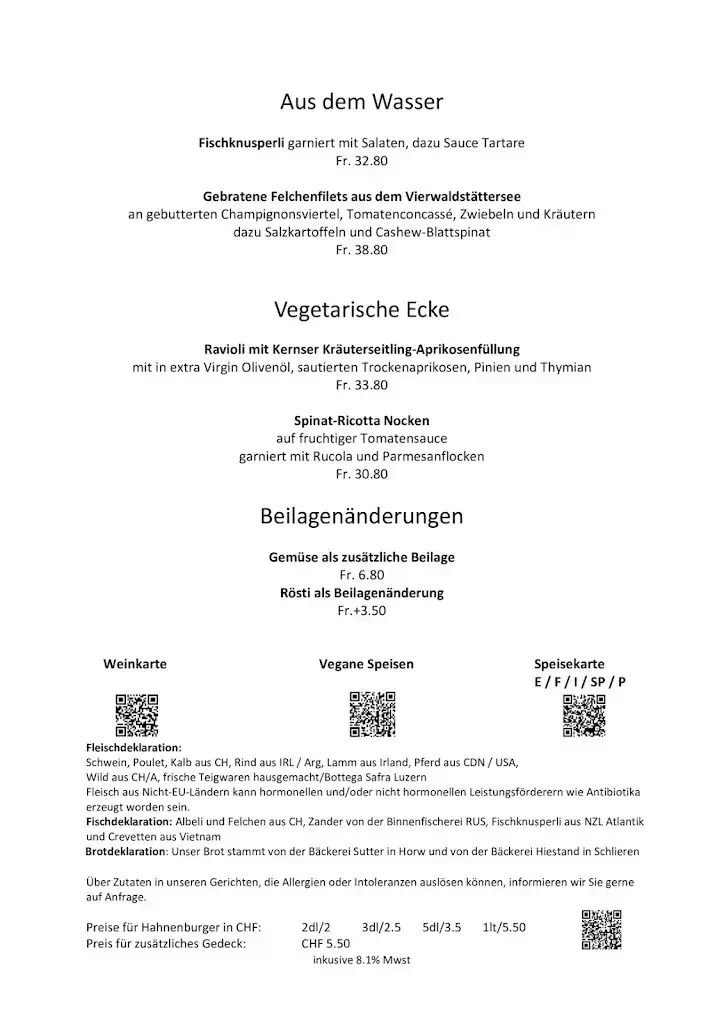 Hotel-Restaurant Felmis_Horw_menu_image_1