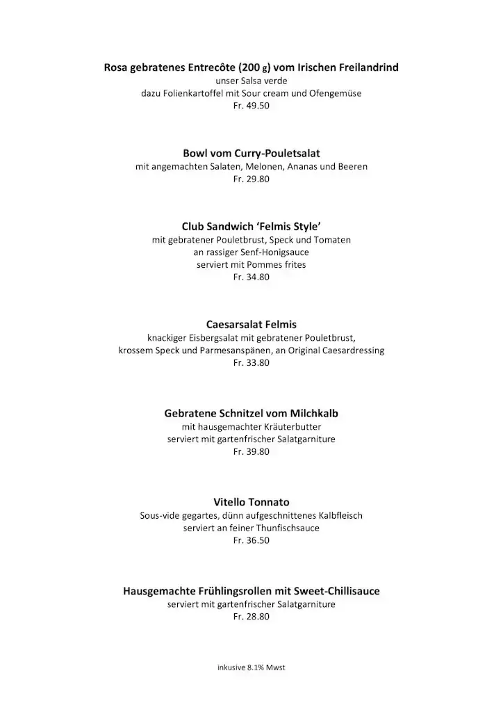 Menu_Hotel-Restaurant Felmis_Horw_immagine_3