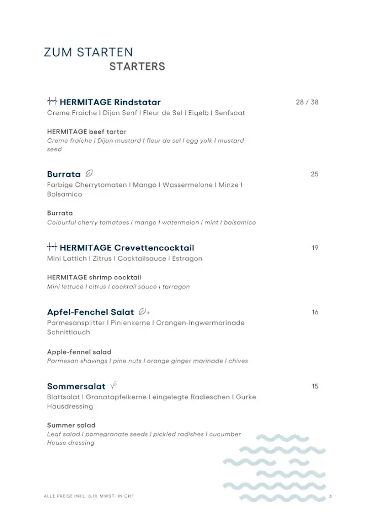 Menu_Restaurant HERMITAGE, Luzern_Luzern_image_2