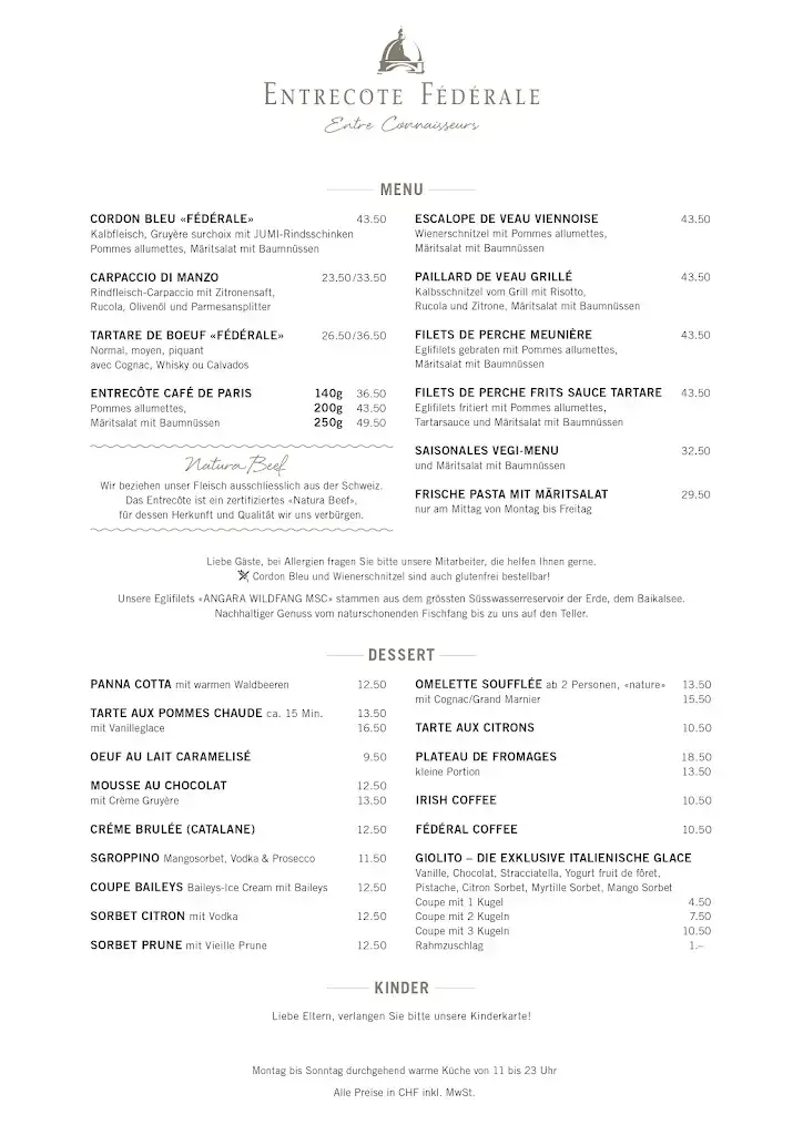 Menu_Entrecôte Fédérale_Bern_image_3