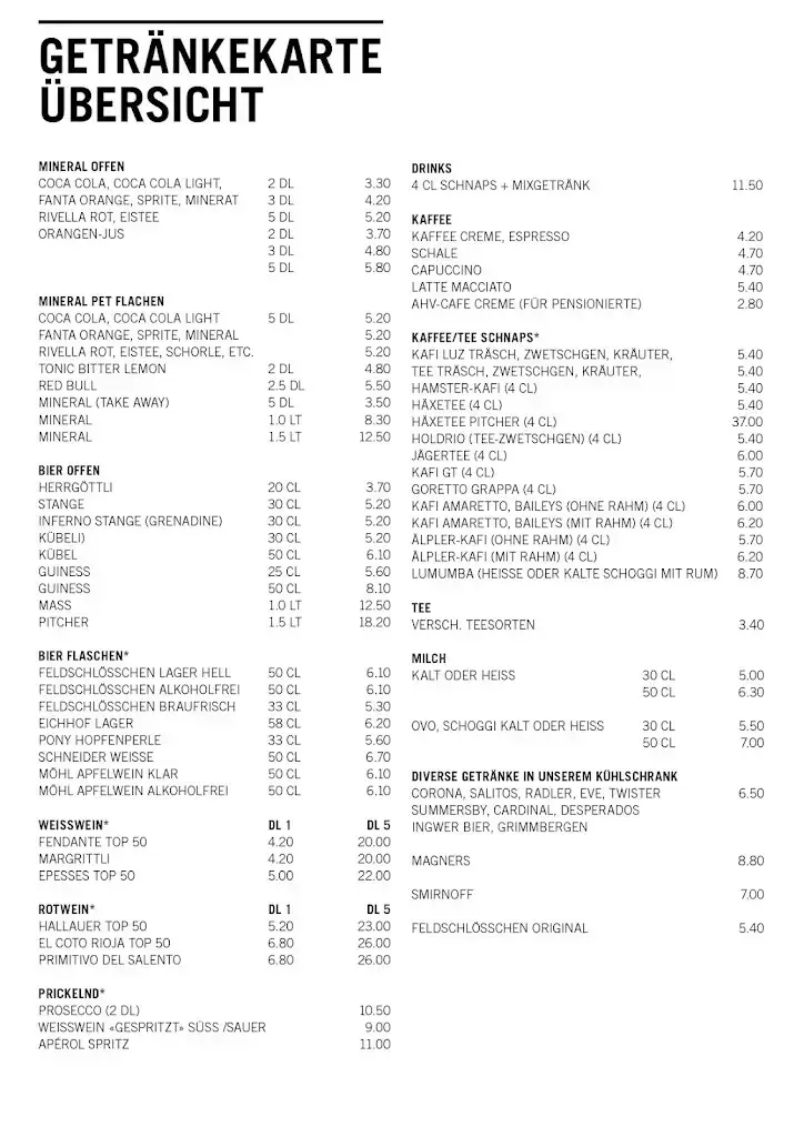 Inferno Restaurant in Rickenbach