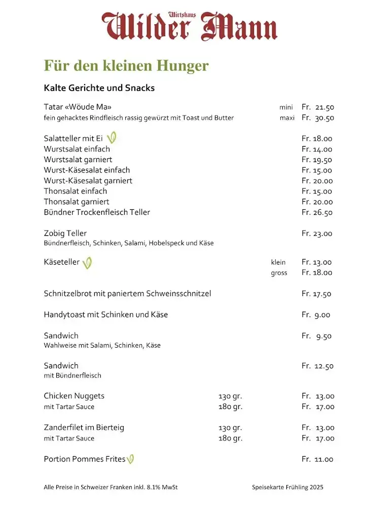 Menü_Wilder Mann Sursee AG_Sursee_Bild_1