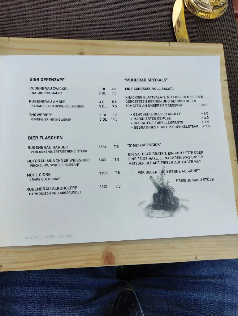 Menu_Restaurant Mühlirad_Bern_image_4