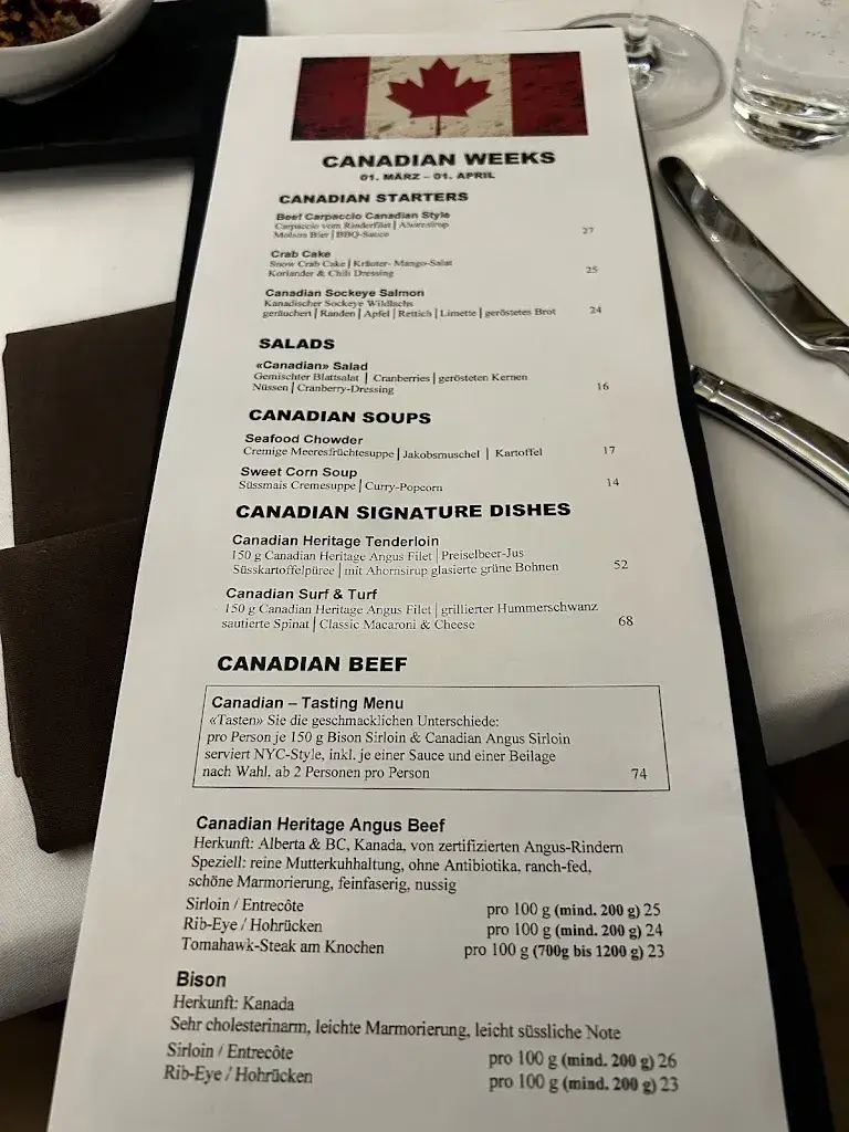 The BEEF Steakhouse & Bar_Bern_menu_image_1