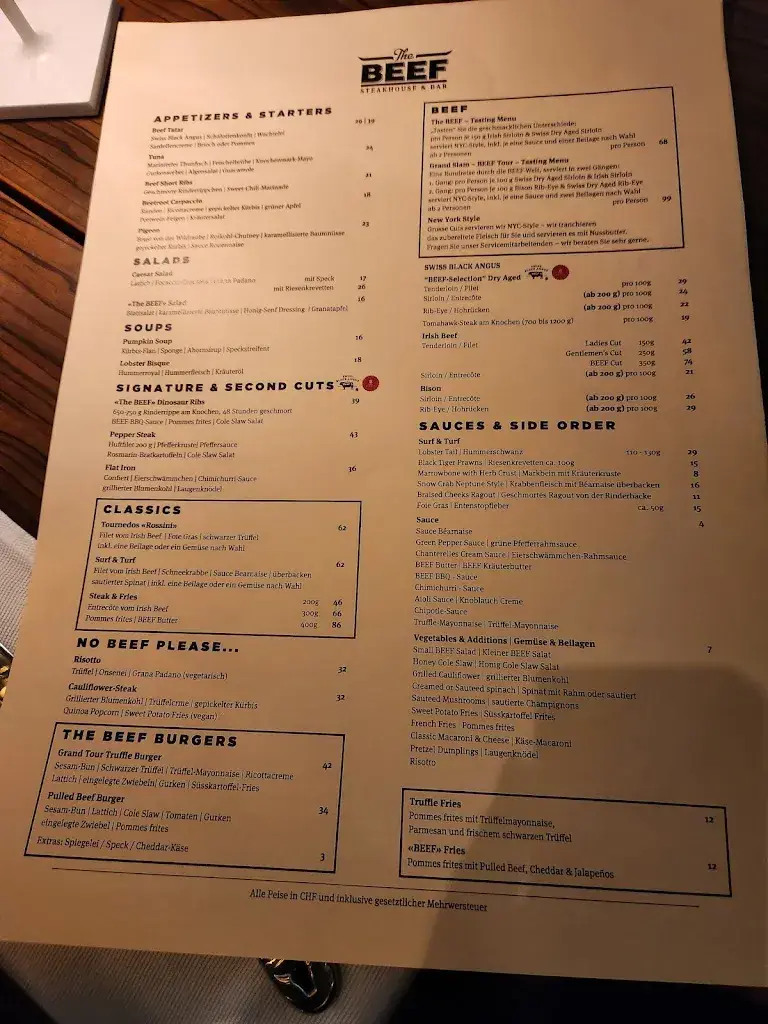 Menu_The BEEF Steakhouse & Bar_Bern_image_2