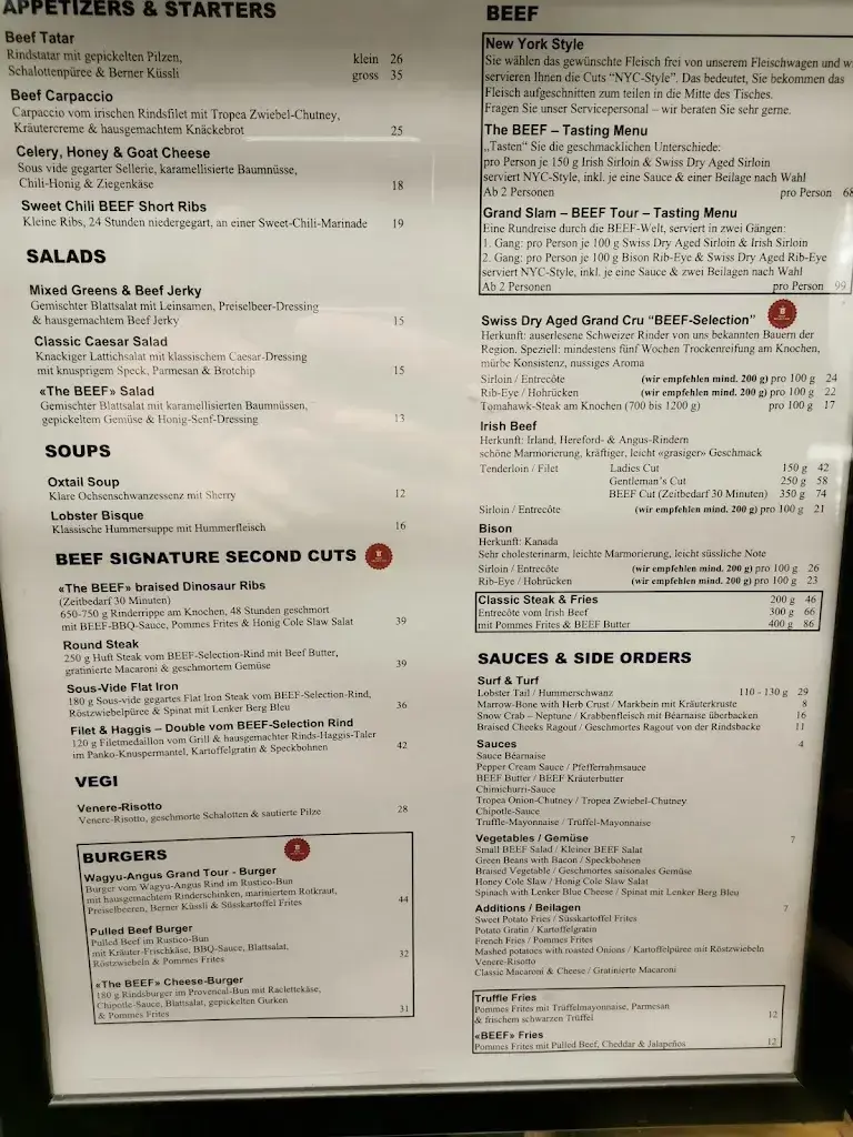 Menu_The BEEF Steakhouse & Bar_Bern_image_3