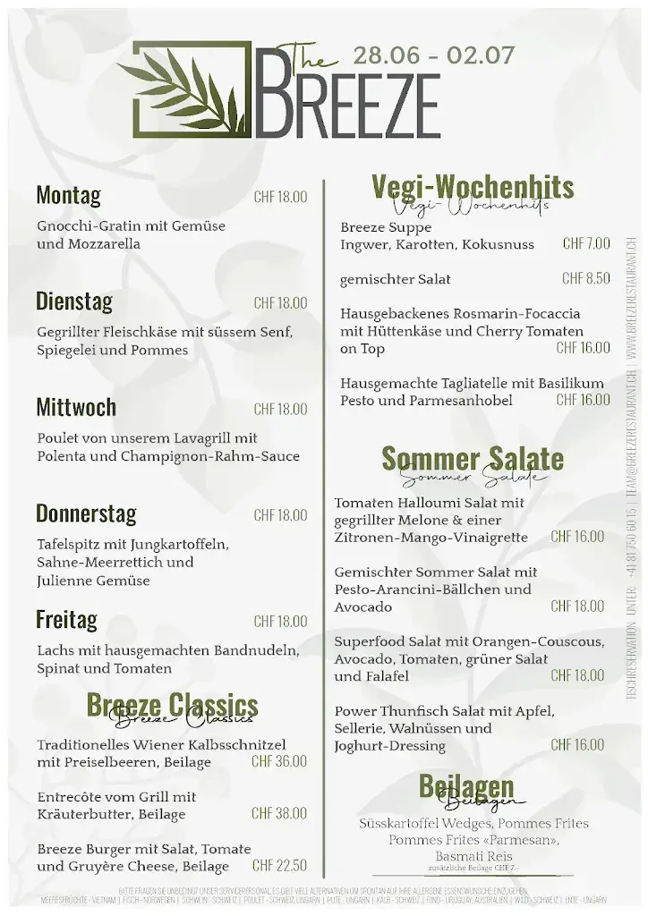 Menu_Restaurant Pizzeria Breeze_Buchs_image_2