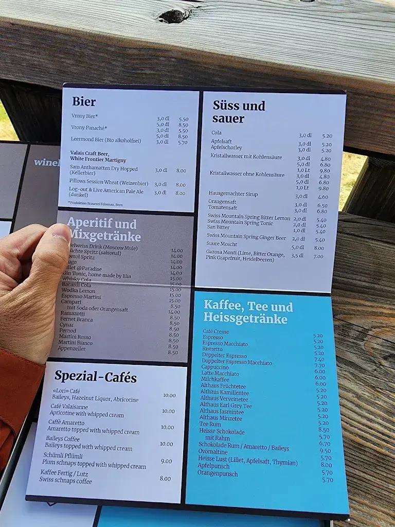 Bergrestaurant @Paradise_Zermatt_menu_image_1