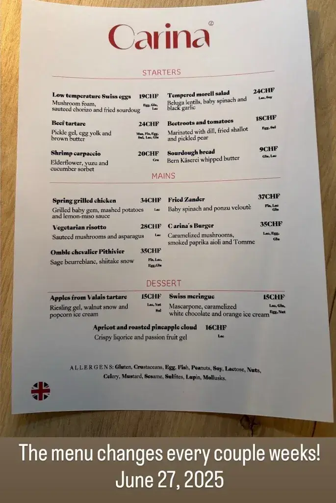 La Table du Carina_Zermatt_menu_image_1