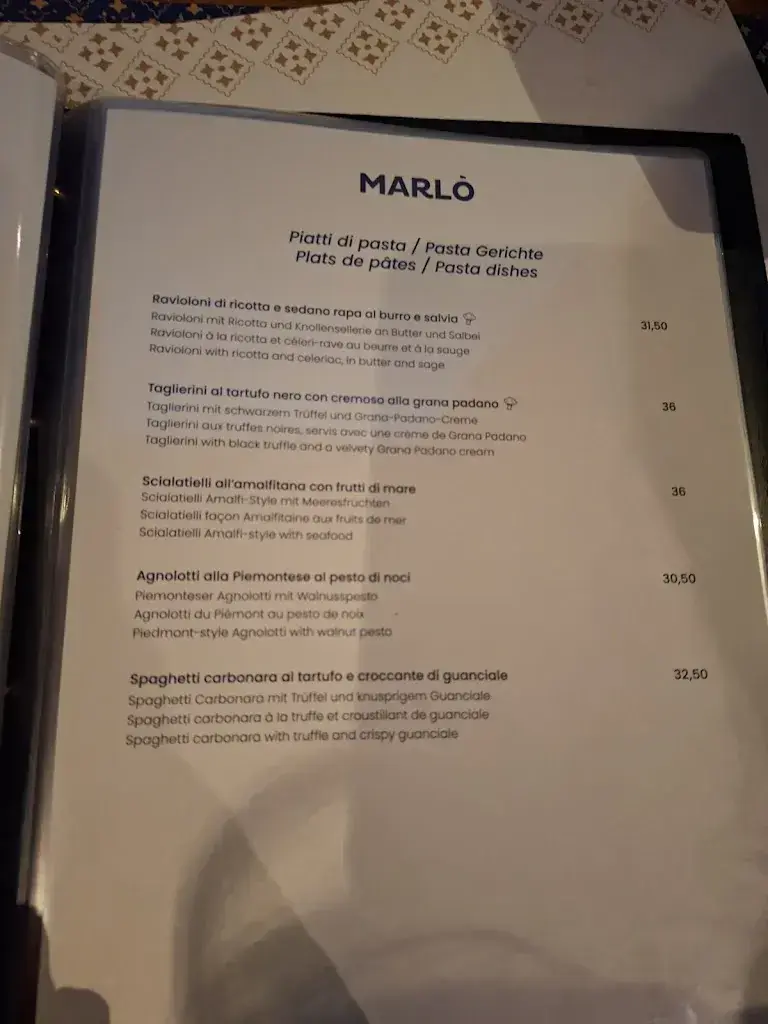 Menu_Marlò Ristorante Pizzeria by Vieux Valais Zermatt_Zermatt_image_4