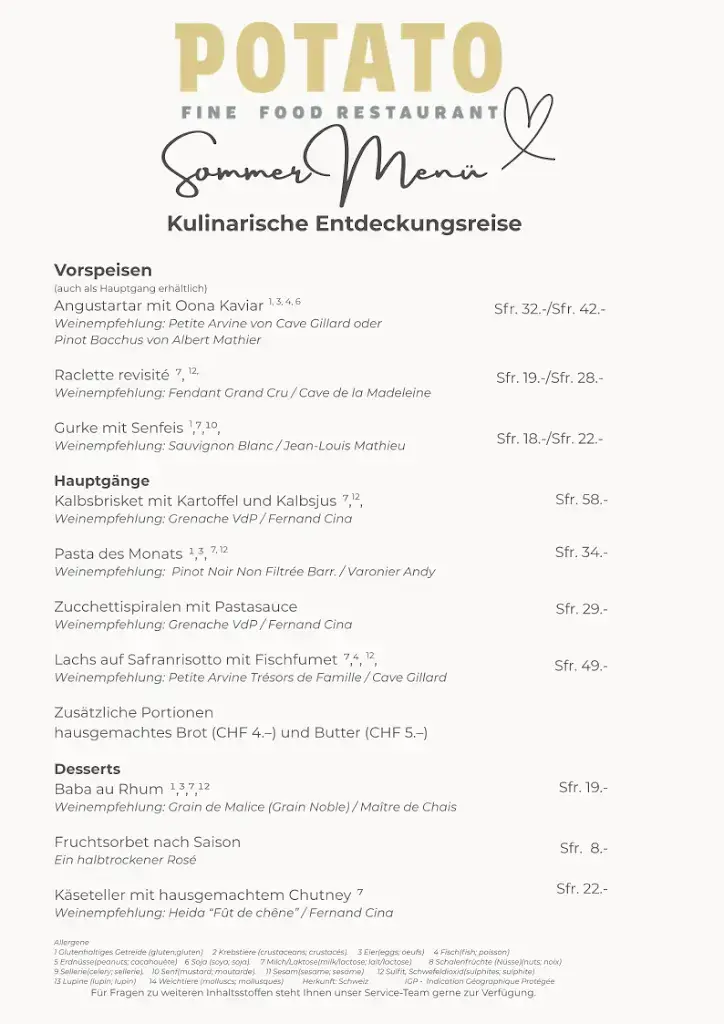 Menu_Potato Fine Food Restaurant_Zermatt_image_2