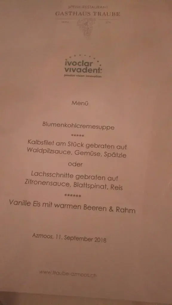 Gasthaus Traube ristorante a Wartau