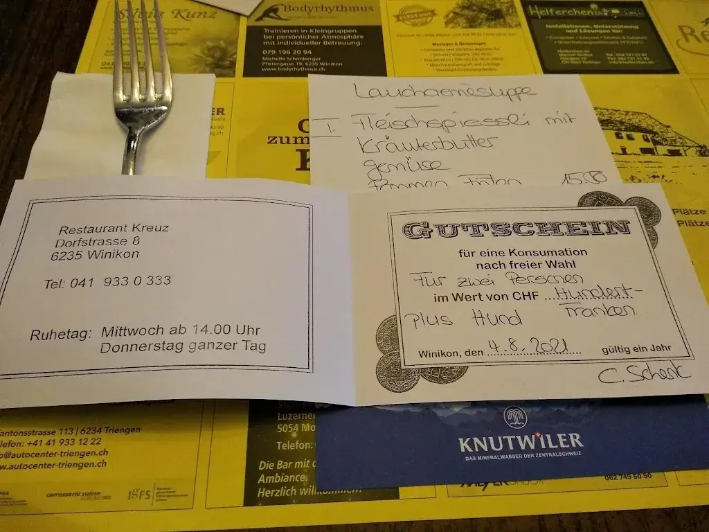 Kreuz ristorante a Winikon