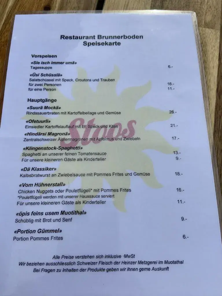 PistenBully Beiz Brunnerboden restaurant à Stoos