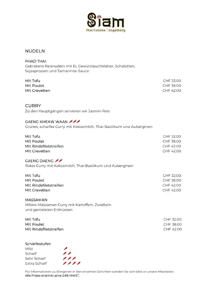 Menu_Siam Thai Cuisine Restaurant_Engelberg_image_2