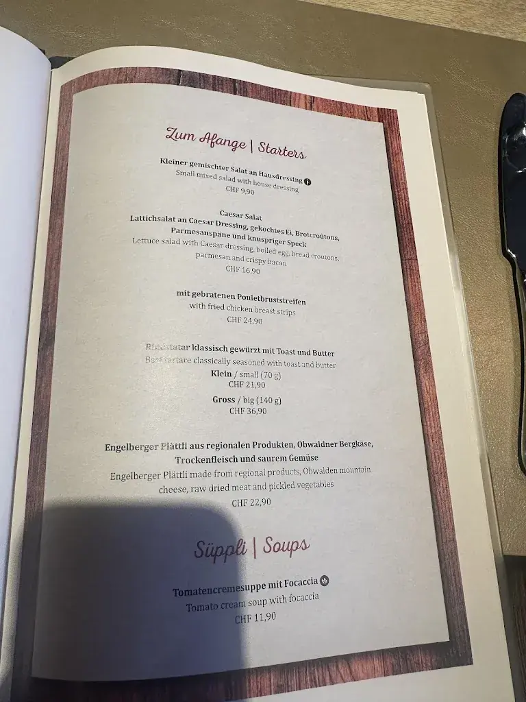 Menü_Restaurant Urchig_Engelberg_Bild_2