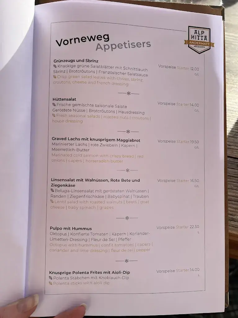 Menü_Restaurant Alp-Hittä_Andermatt_Bild_2