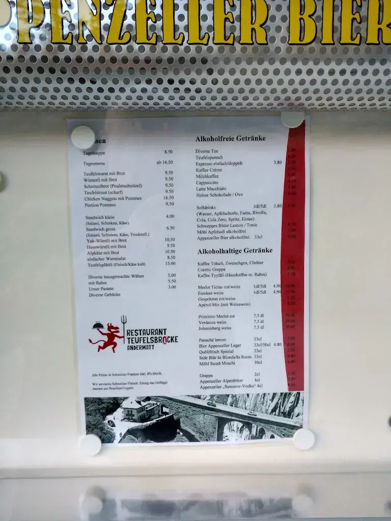 Menü_Restaurant Teufelsbrücke, a pop up by The Chedi Andermatt_Andermatt_Bild_2