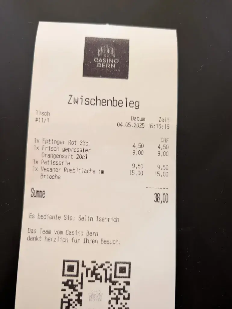 Simone B_Casino Bern_Bern_avis