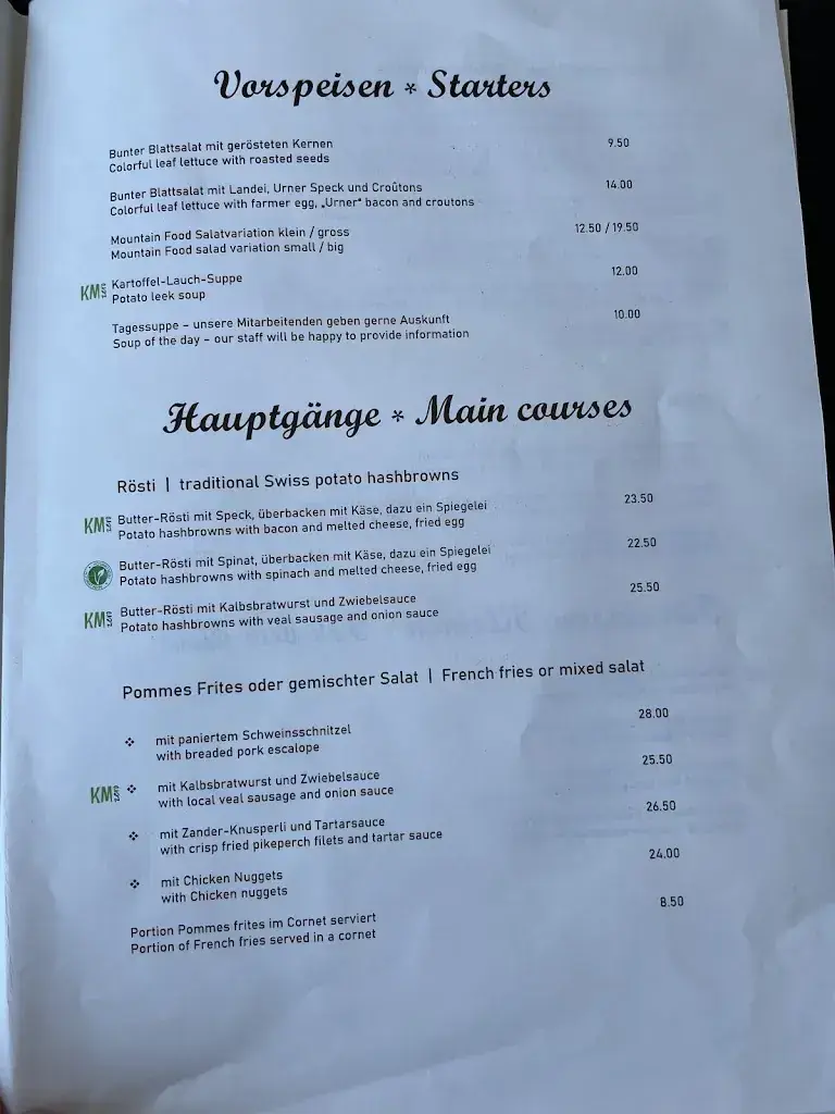 Restaurant Gurschen restaurant in Andermatt