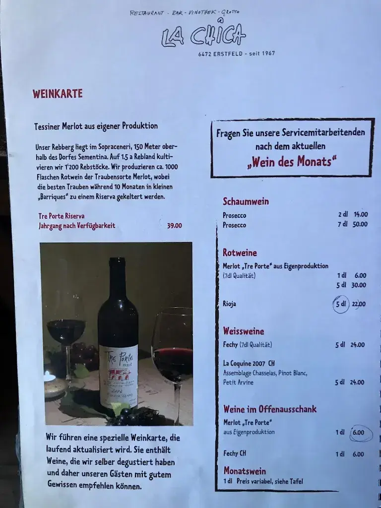 La Chica_Erstfeld_menu_image_1