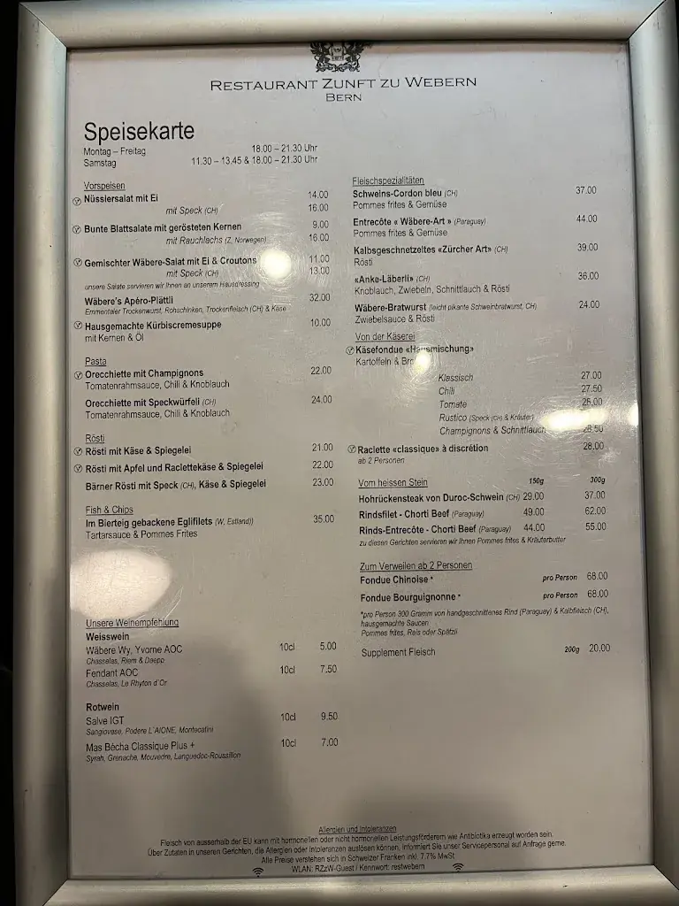 Restaurant Zunft zu Webern_Bern_menu_image_1