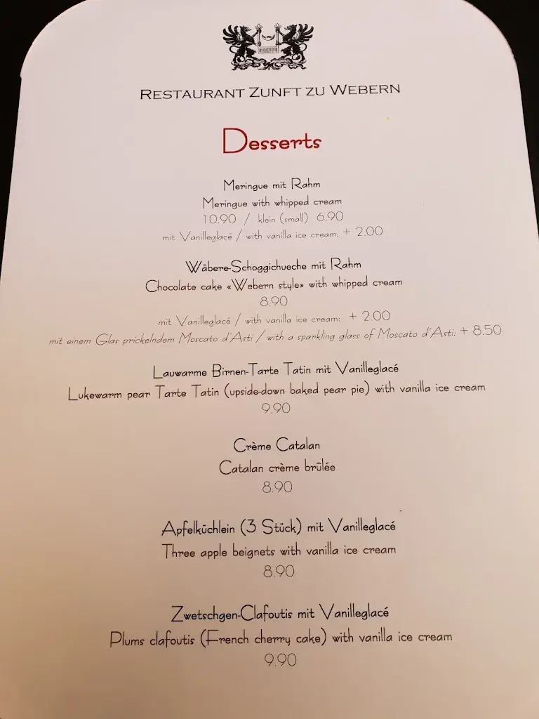 Menu_Restaurant Zunft zu Webern_Bern_image_4
