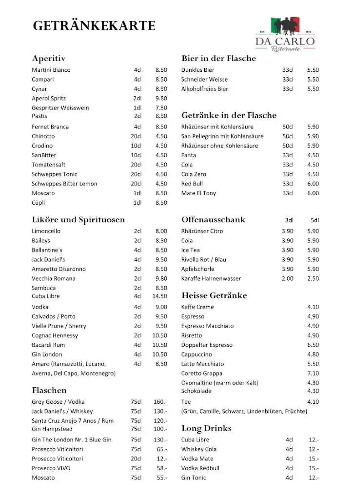 Ristorante Da Carlo restaurant à Bern