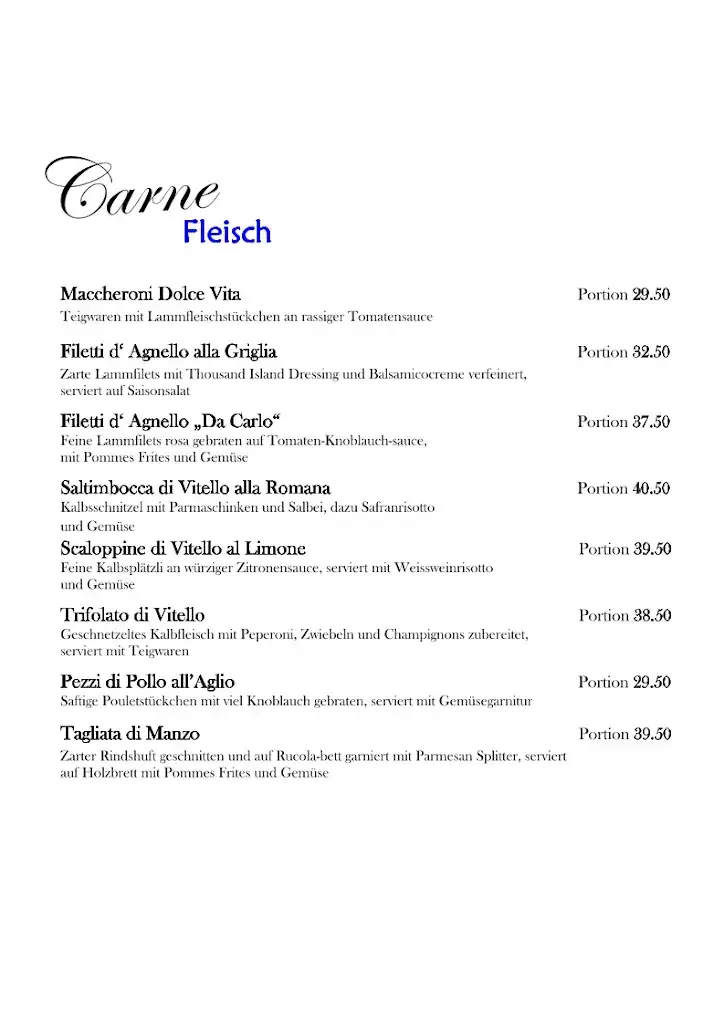 Menu_Ristorante Da Carlo_Bern_image_3