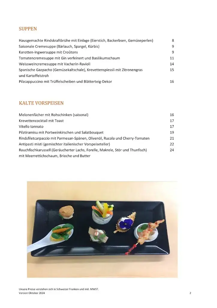 Menu_Arcadia – Restaurant_Ittigen_image_1