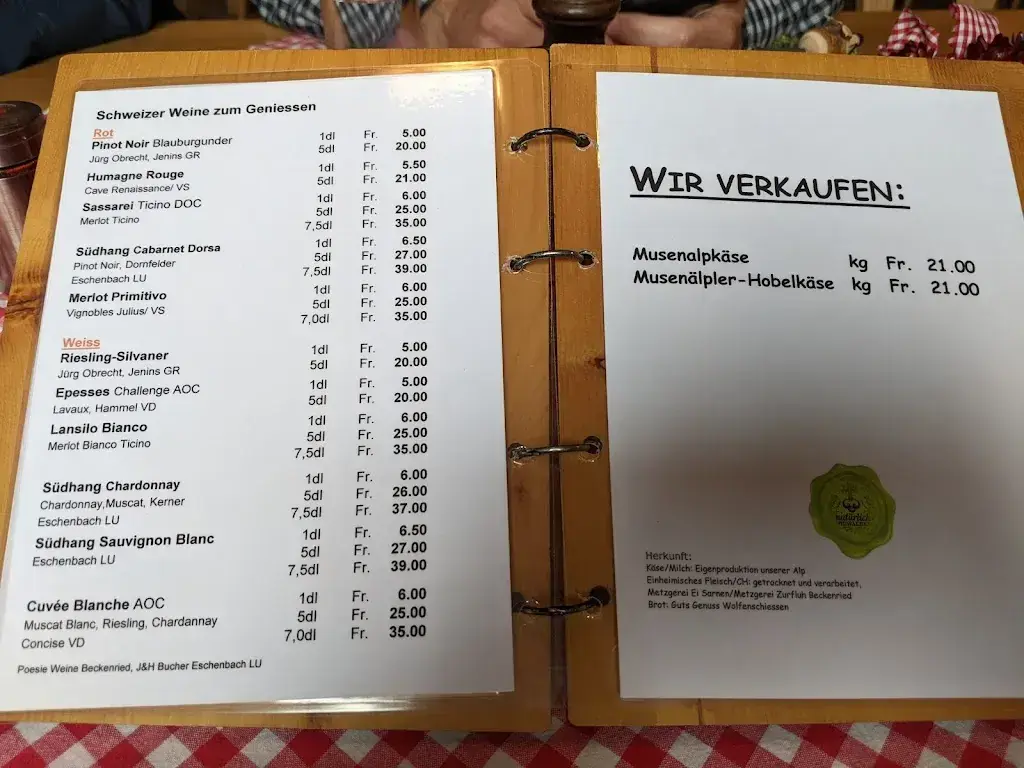 Bergrestaurant Musenalp_Isenthal_menu_image_1