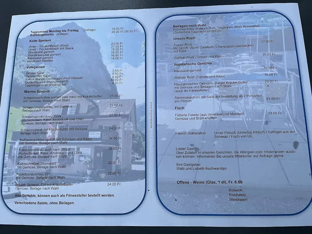 Gasthaus Tourist_Isenthal_menu_image_1