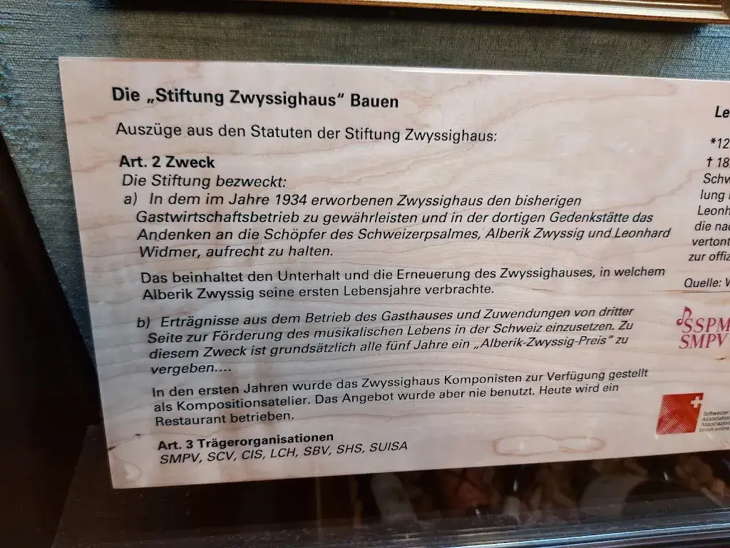 Zwyssighaus restaurante en Bauen