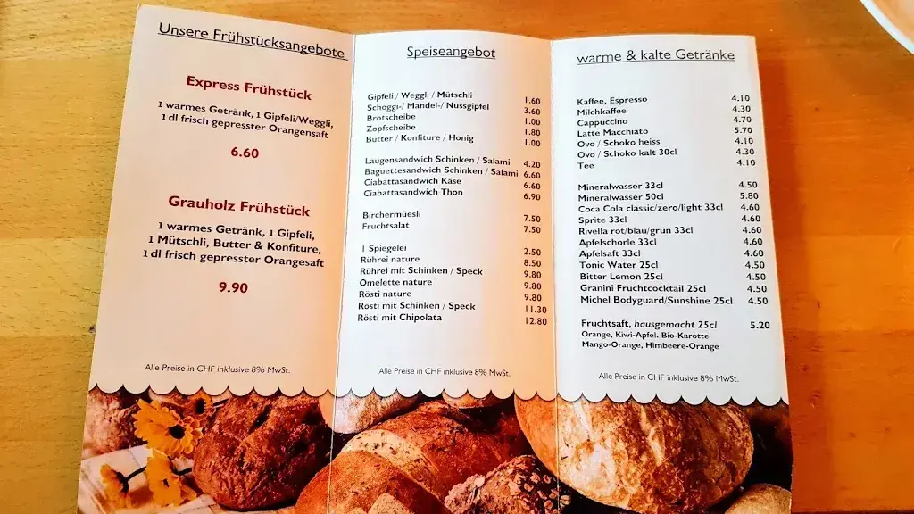 Menu_A1 Grauholz Restaurant Süd_Ittigen_image_1