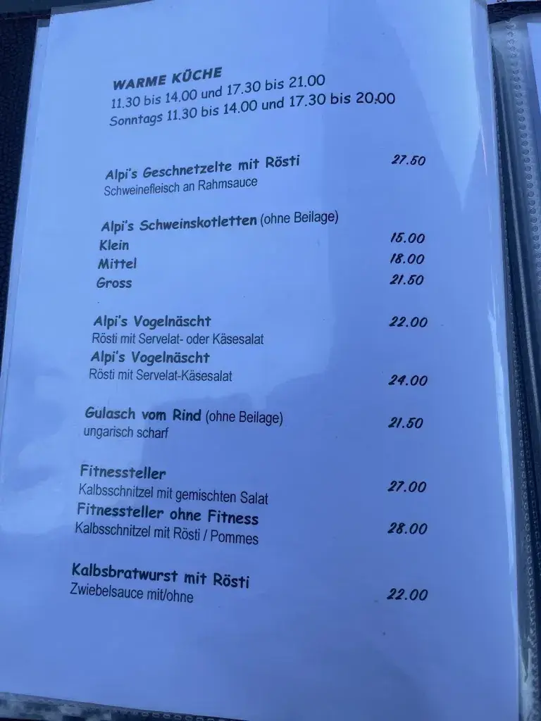 Menu_Restaurant Alpenblick_Meilen_image_3