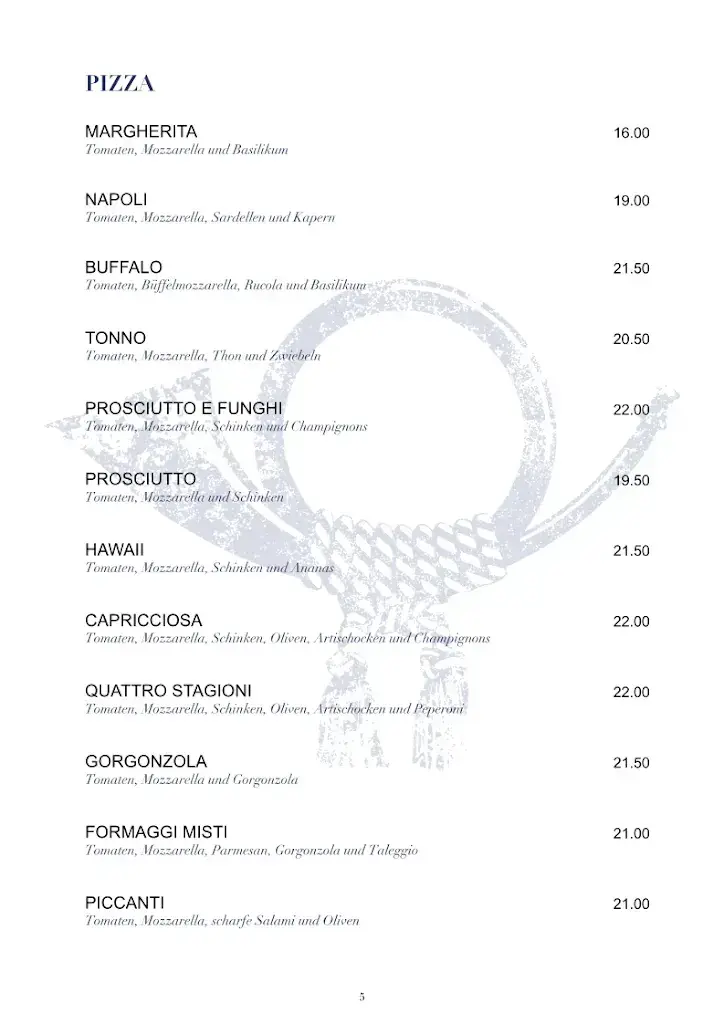 Menu_Post Biberbrugg, Hotel, Restaurant & Pizzeria_Bennau_image_1
