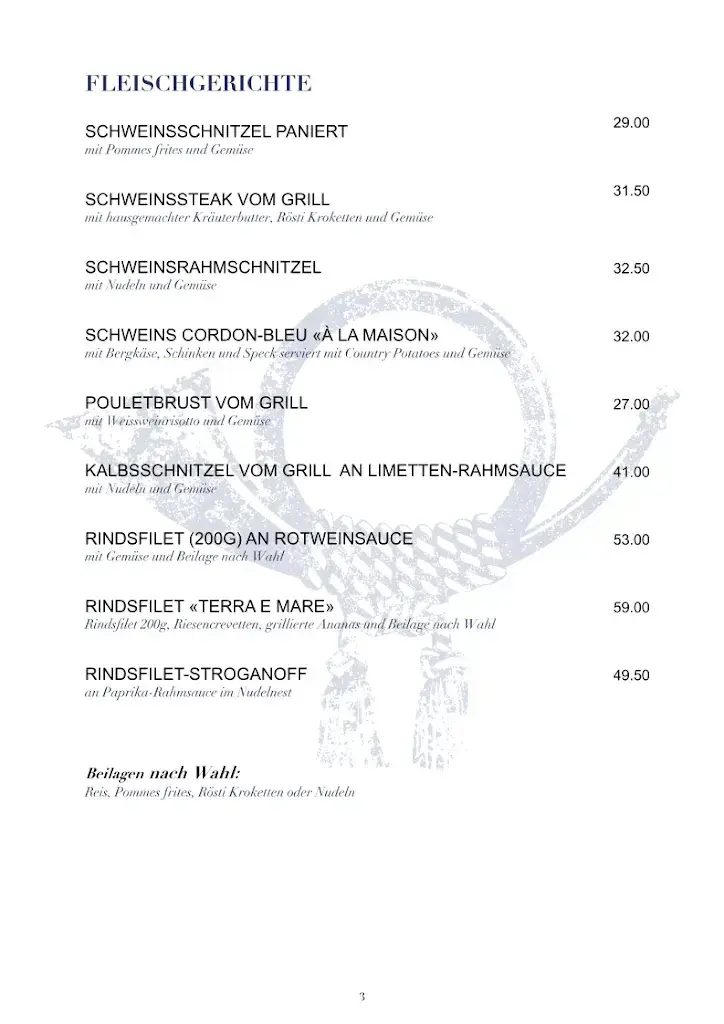 Menu_Post Biberbrugg, Hotel, Restaurant & Pizzeria_Bennau_image_2