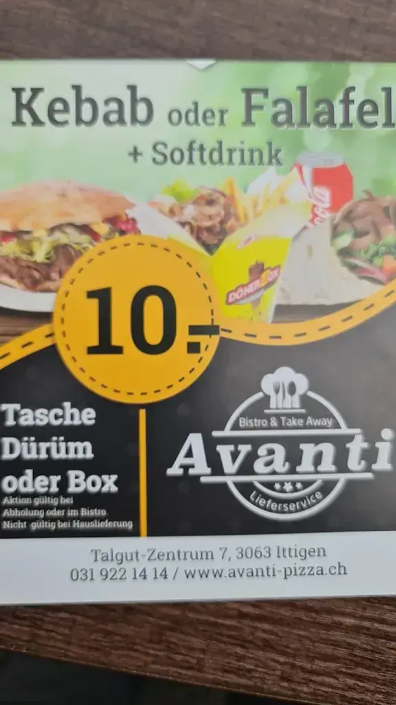 Menu_Avanti Bistro, Café, Bar_Ittigen_image_3